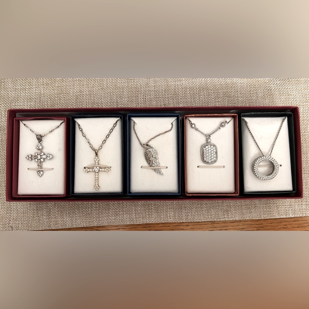 Silver Style QVC necklace set